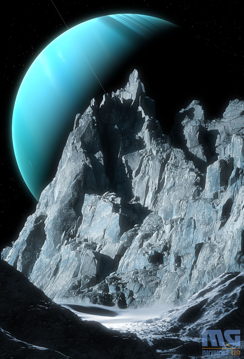 Uranus from Miranda - V2
